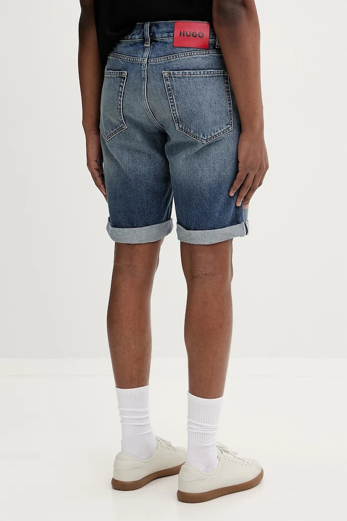 HUGO erkek denim kısa pantolon HUGO 838/S