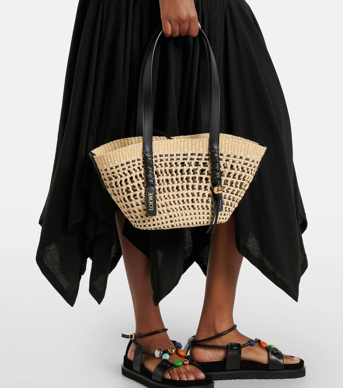Loewe - حقيبة السلة الصغيرة بولا إيبيزا برايد