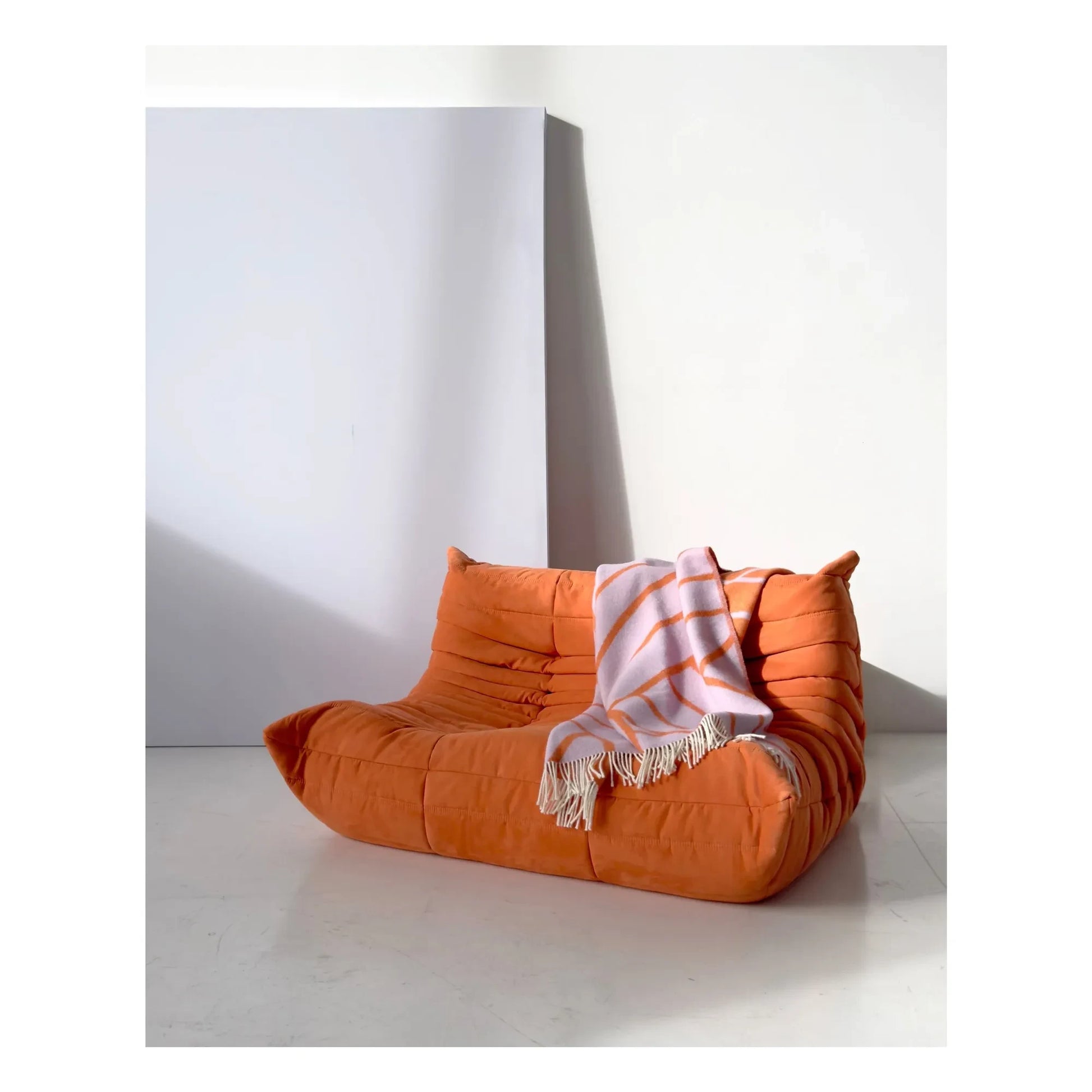 Maison Deux - Lines wool blanket | Lilac