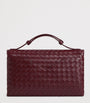 Bottega Veneta Red Lambskin Knot Lock Top-Handle Bag