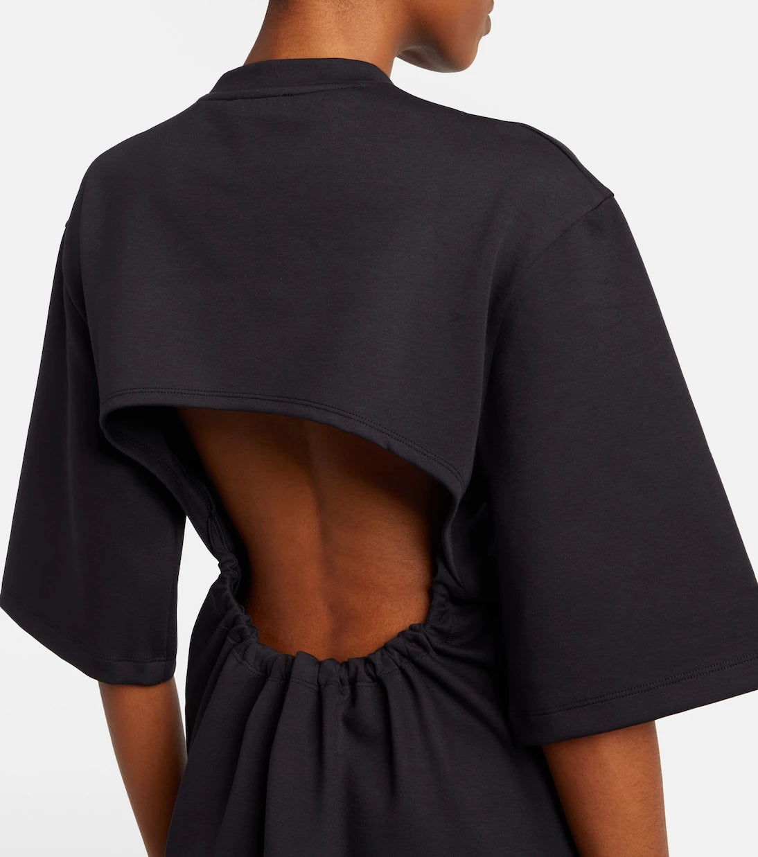 Wardrobe.NYC - Open-back cotton-blend jersey minidress