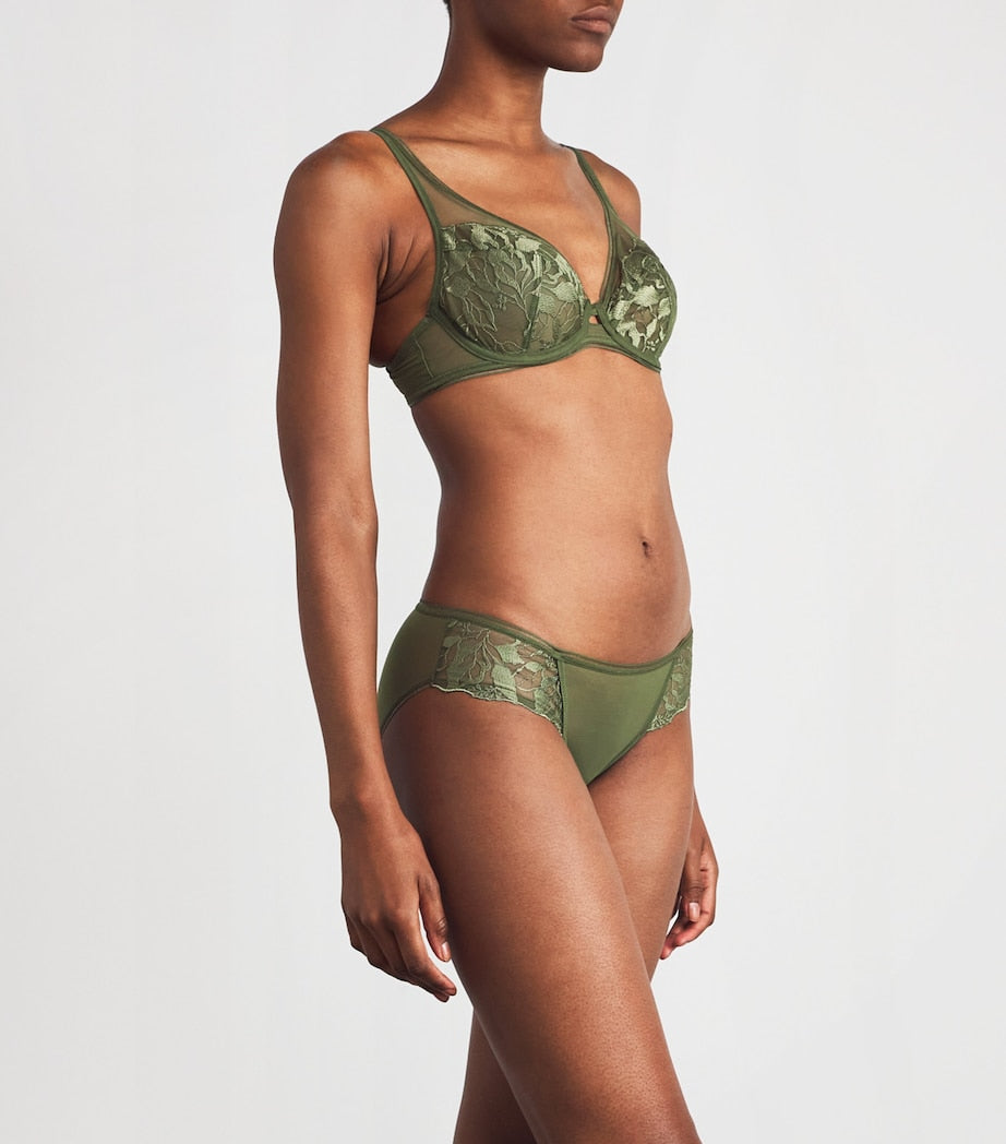 Maison Lejaby Green Tulle Sin Underwired Bra