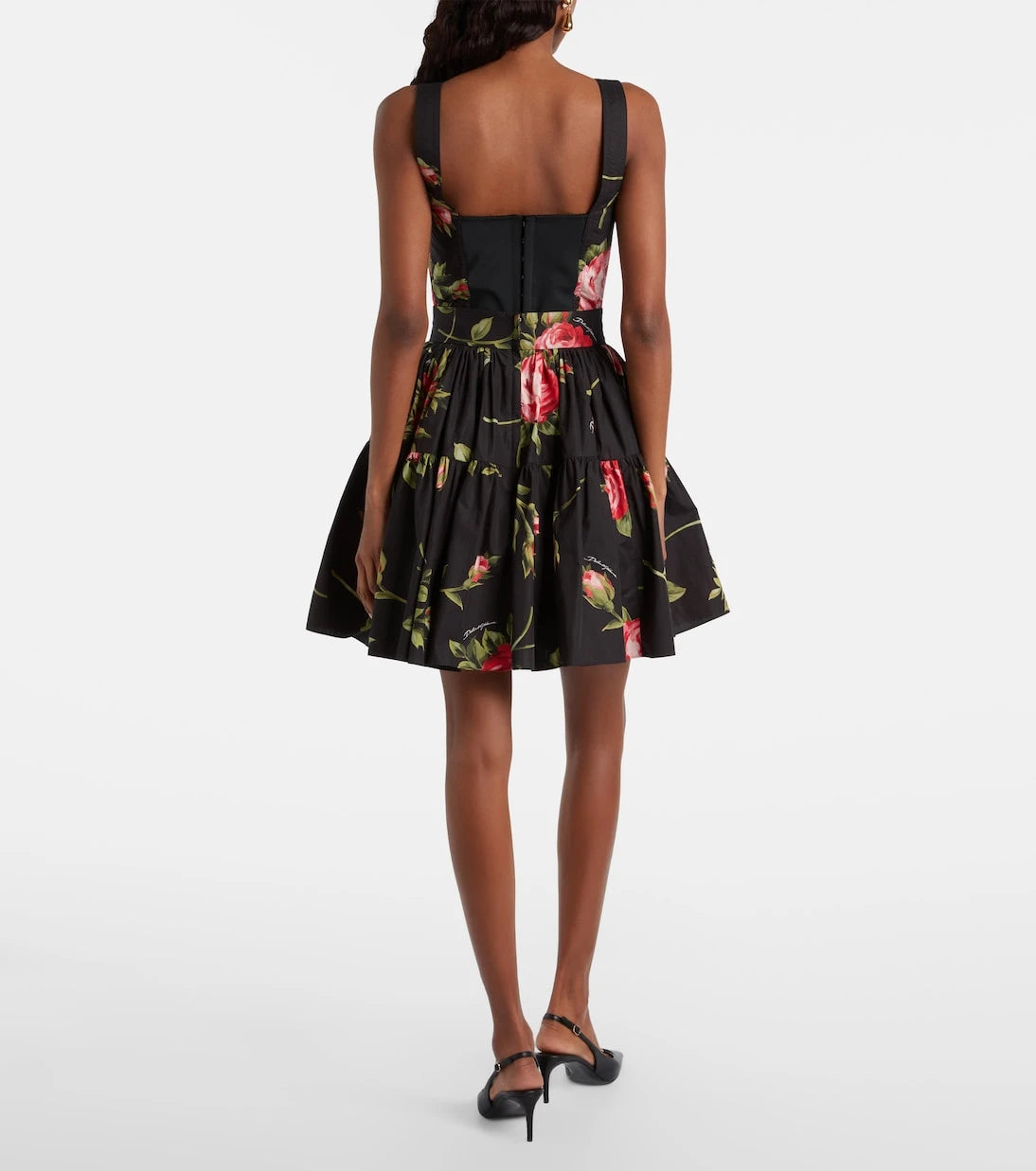 Dolce&Gabbana - Floral cotton miniskirt