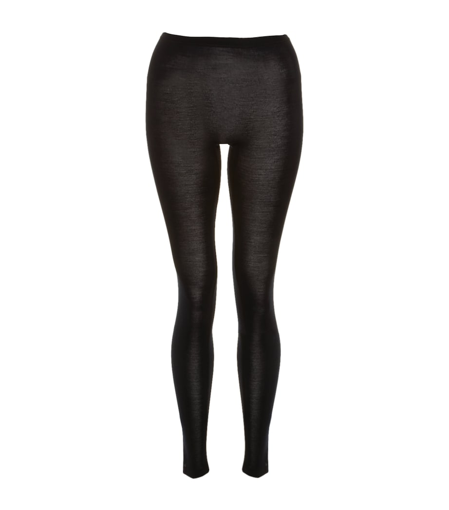 Hanro Black Pure Silk Leggings