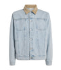 Drôle De Monsieur Blue Cord-Collar Denim Jacket