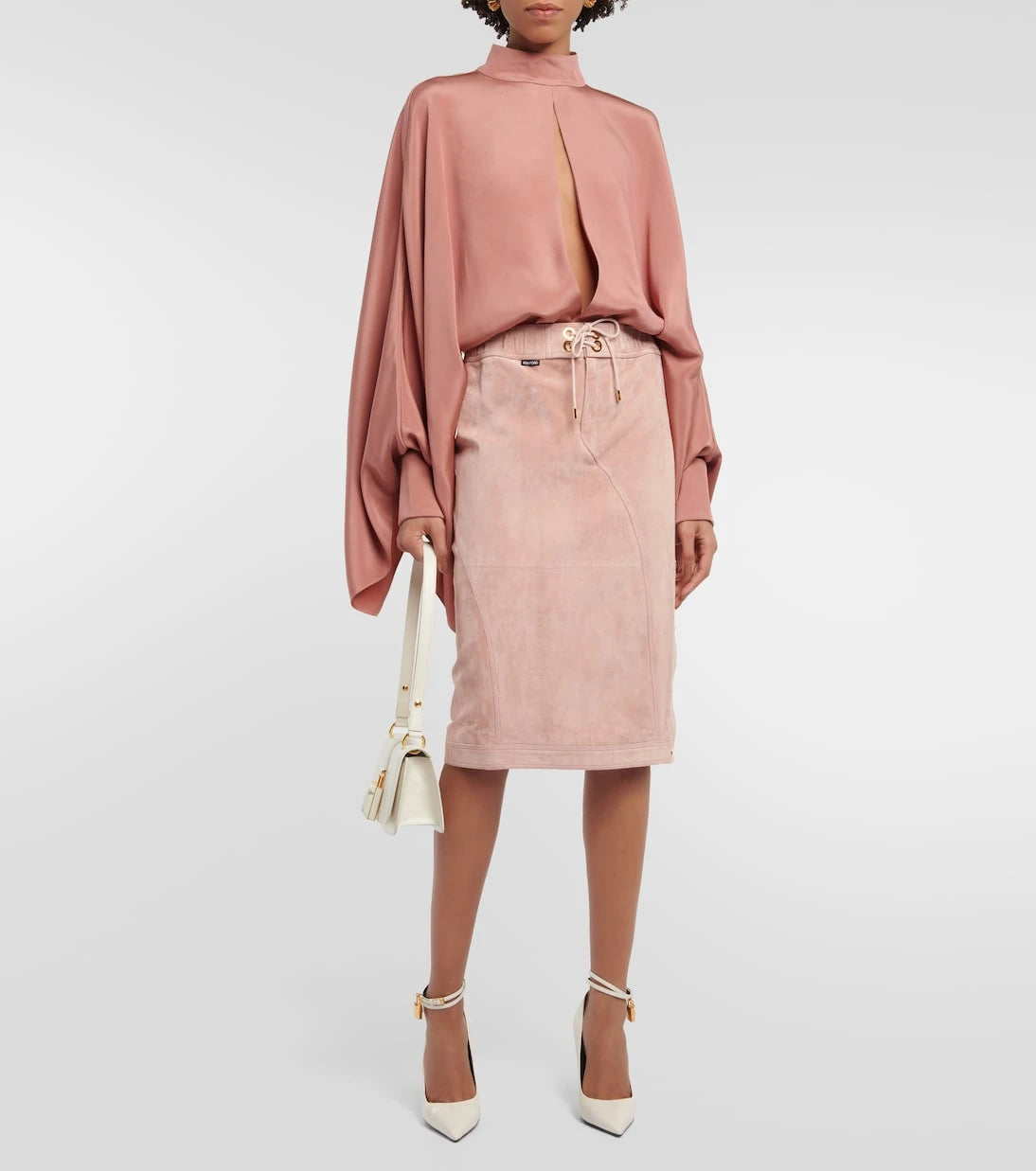 Tom Ford - Cutout silk crêpe bodysuit