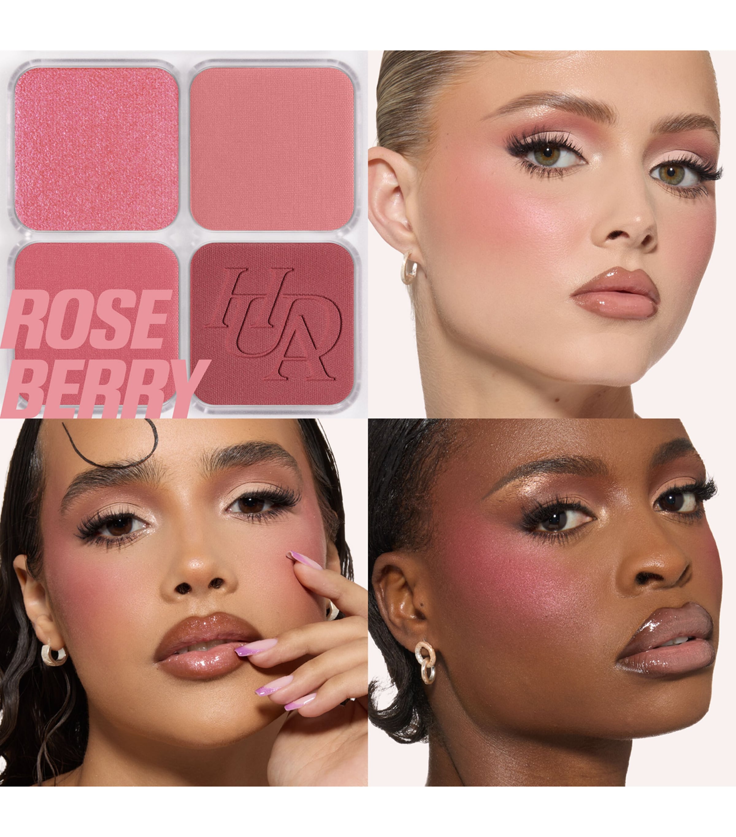 Blush Filter Blurring Blushlighters Palette - Rose Berry