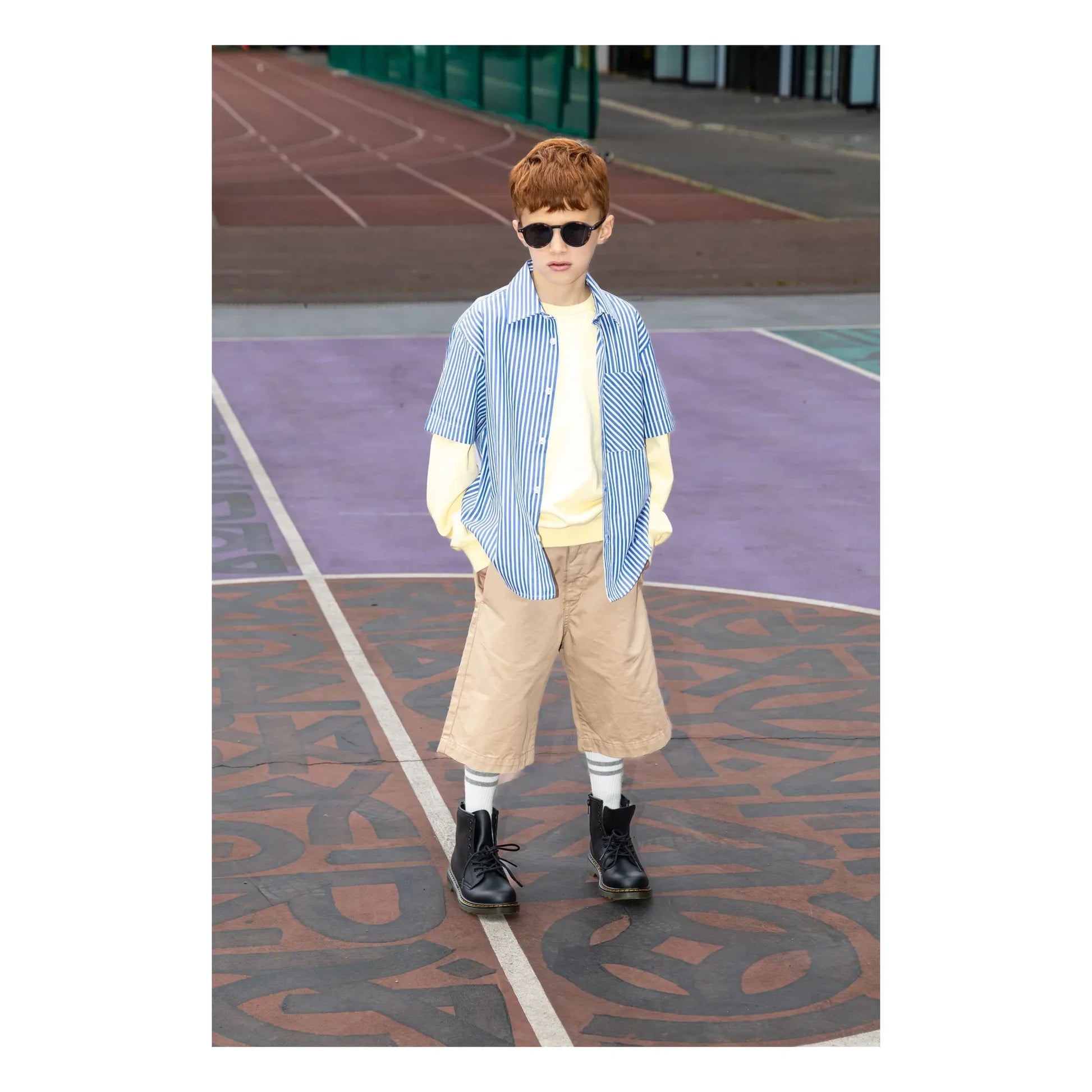 Finger in the nose - Rogue Striped Shirt | Blue