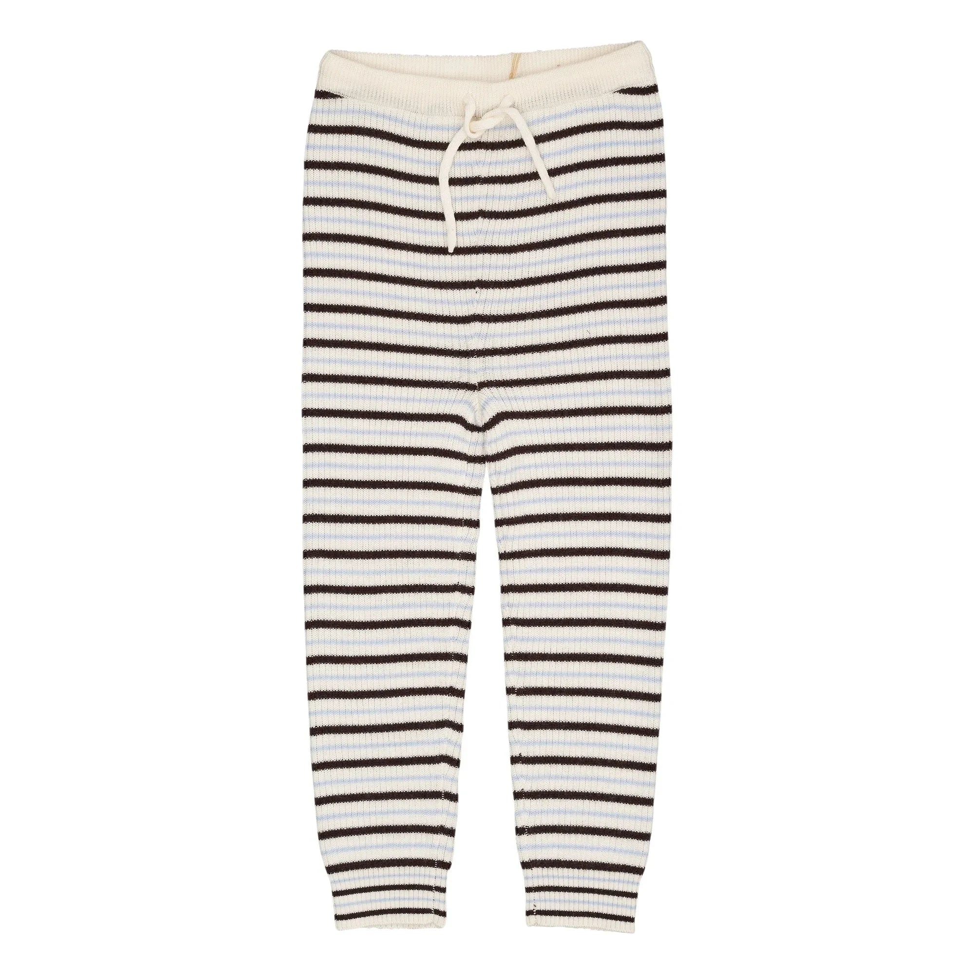 Copenhagen Colors - Merino Wool Stripe Legging | Brown