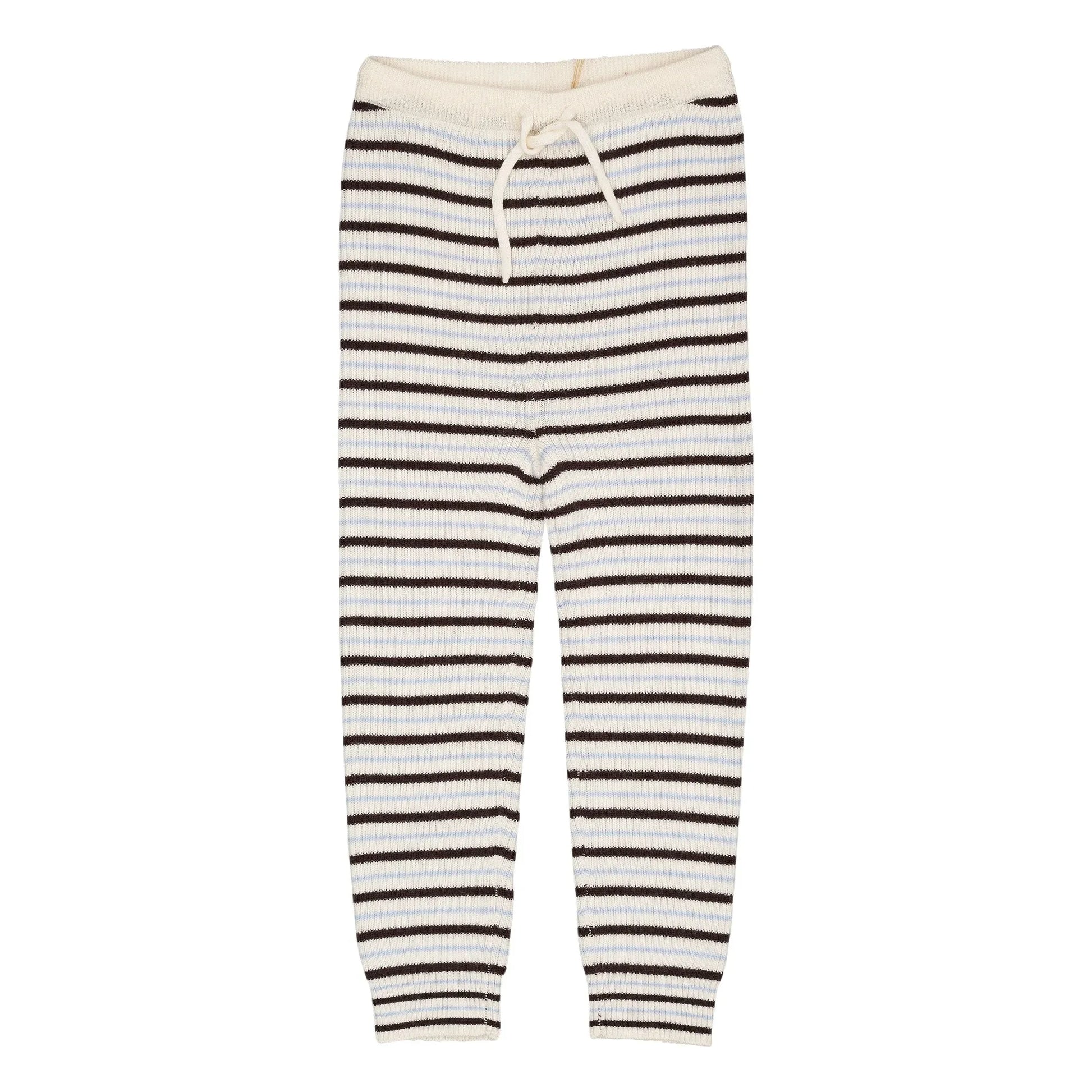 Copenhagen Colors - Merino Wool Stripe Legging | Brown
