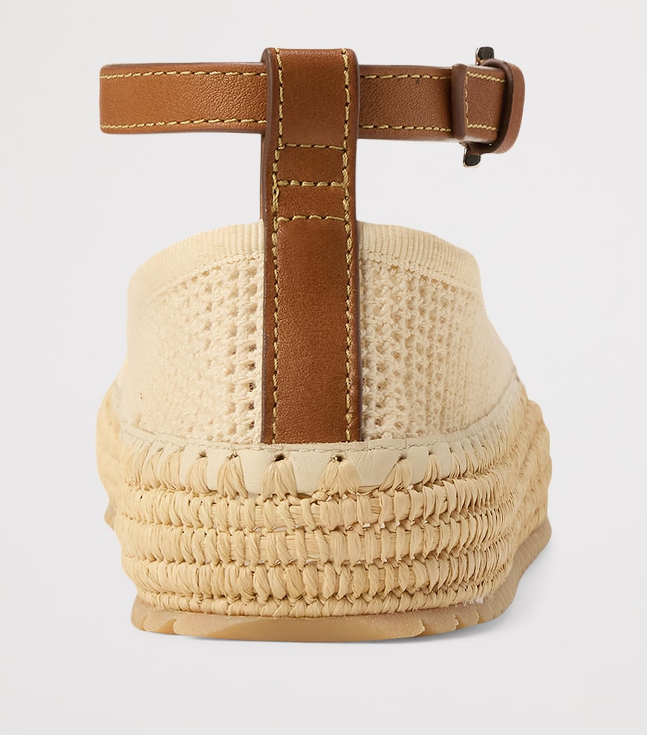 Mesh Astred Flat Espadrilles LUX CREAM/RL GOLD