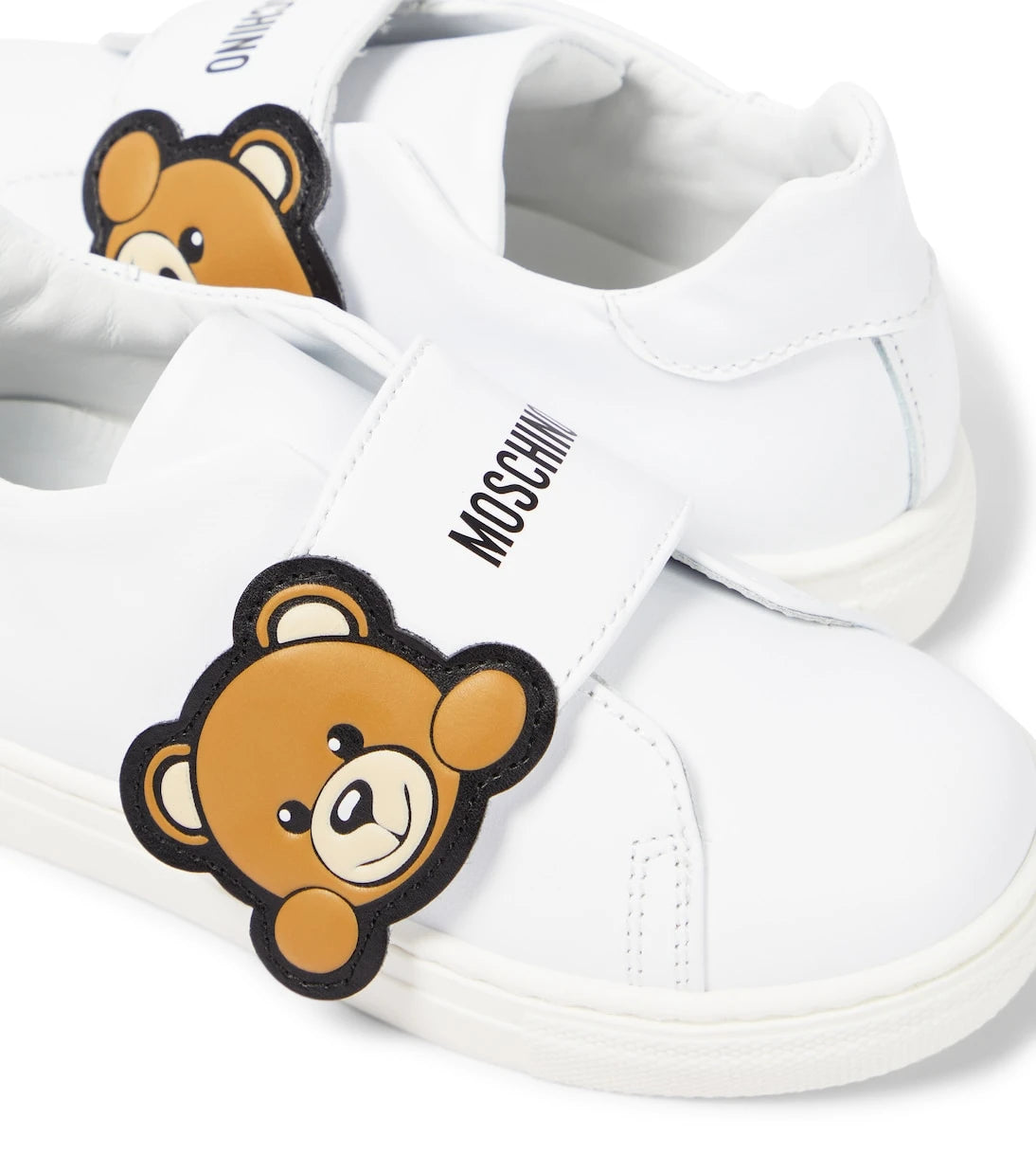 Moschino Kids - Teddy Bear leather sneakers