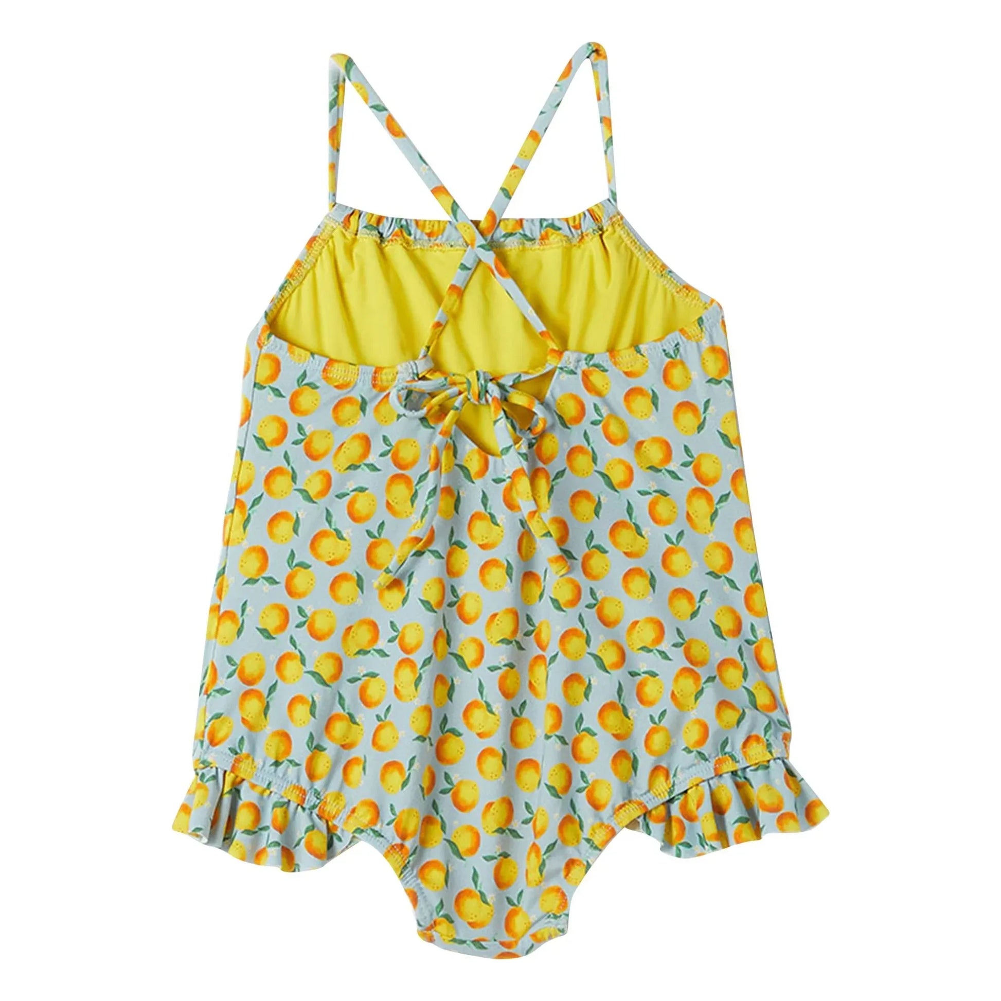 Fabula - 1 Piece Swimsuit Orange | Pale blue