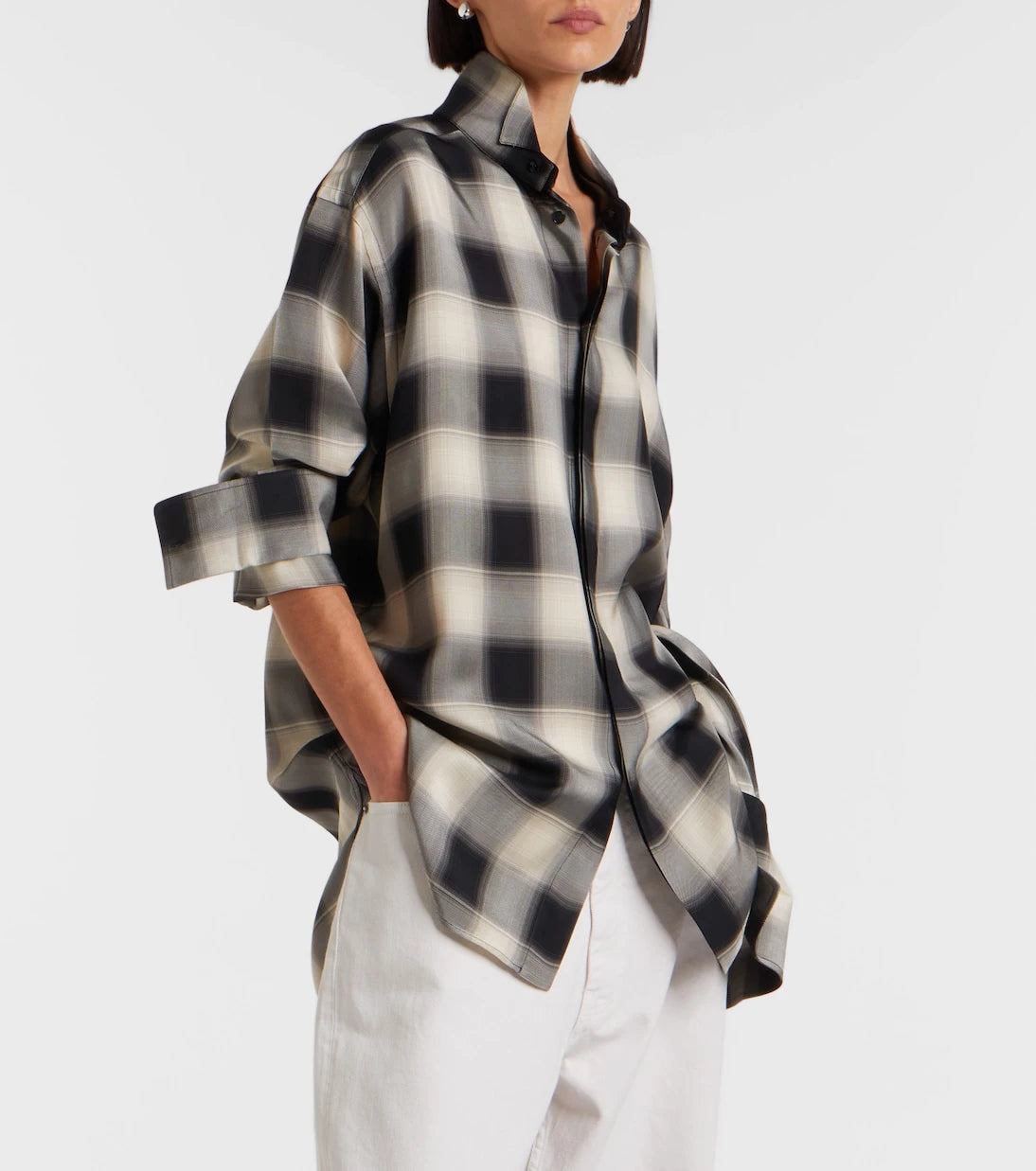 Phoebe Philo - Checked oversized shirt