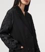AllSaints Black Lorna Bomber Blazer