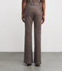 Leather Tafira Flared Trousers MUSHROOM