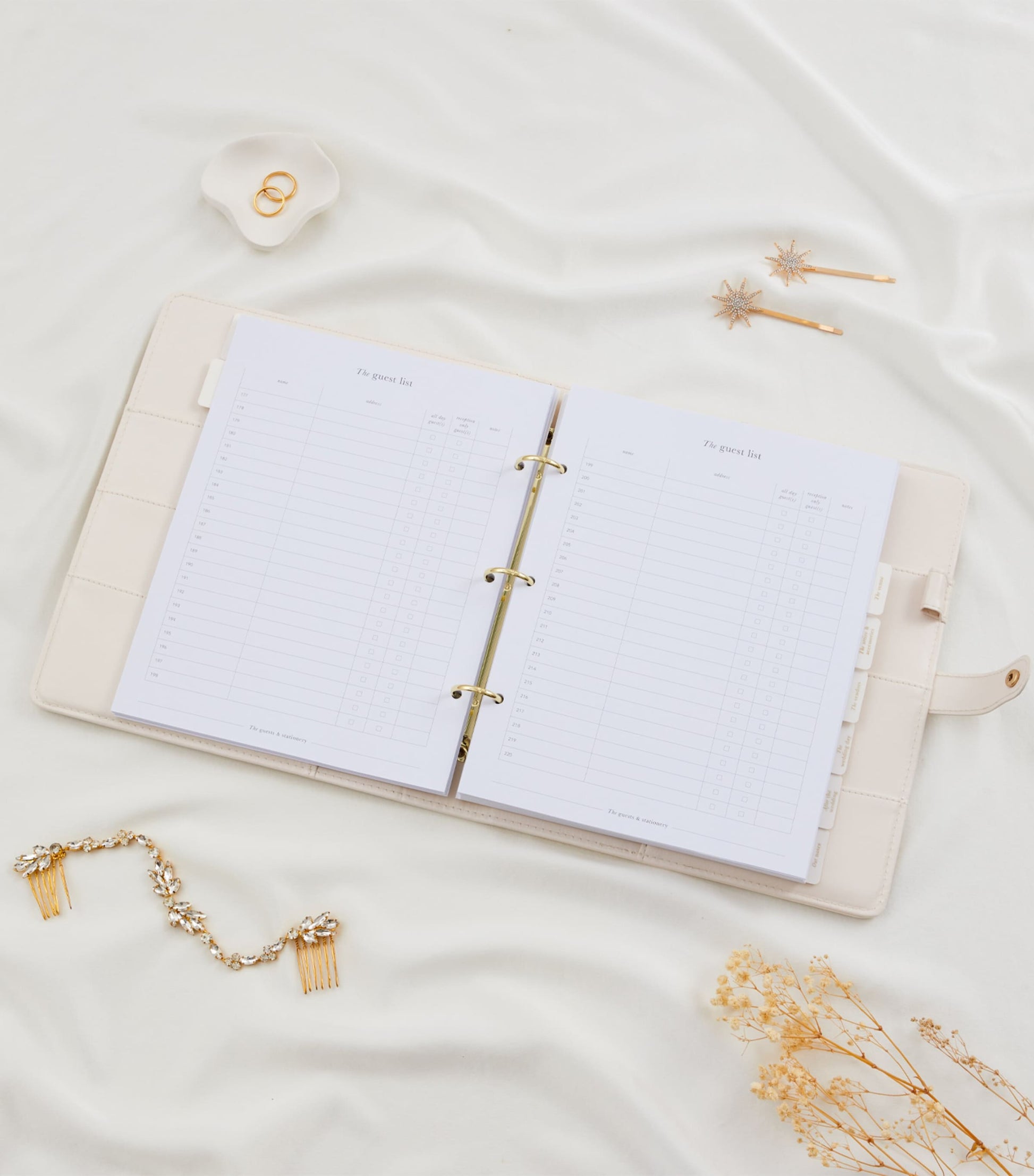 Blush and Gold Our Wedding Planner Binder