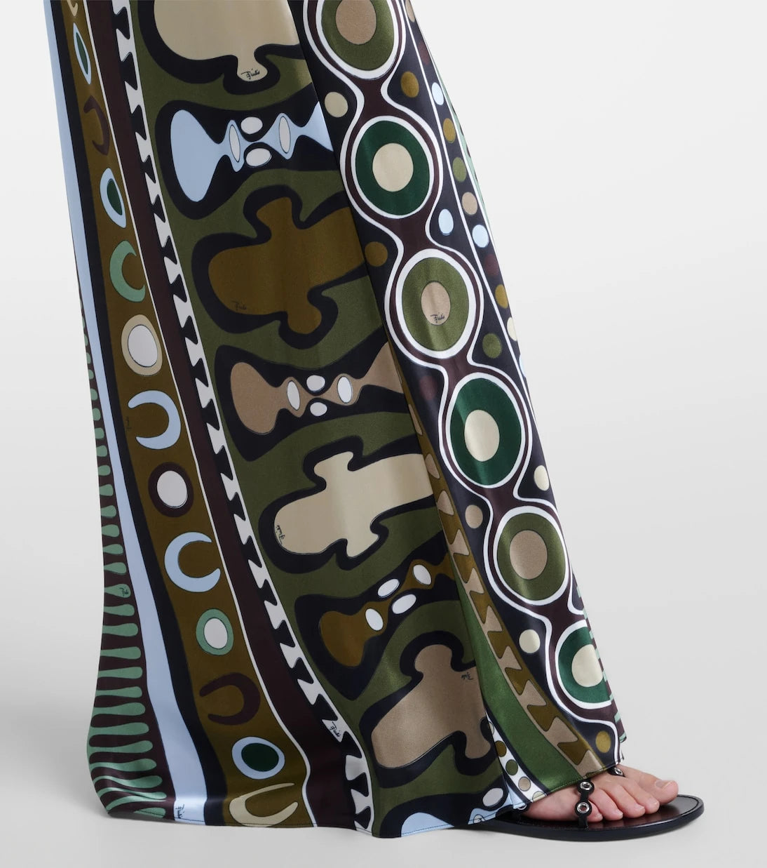 Pucci - Soleil silk satin maxi skirt