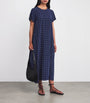 Weekend Max Mara Blue Silk Printed Maxi Dress