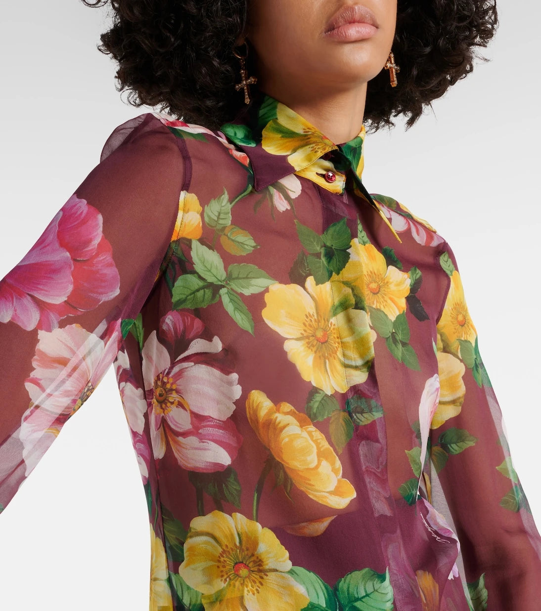 Dolce&Gabbana - Printed silk chiffon blouse