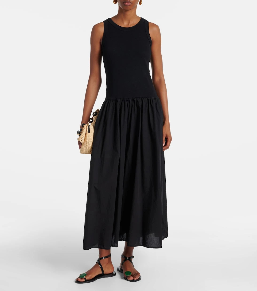 Velvet - Amelia cotton-blend maxi dress