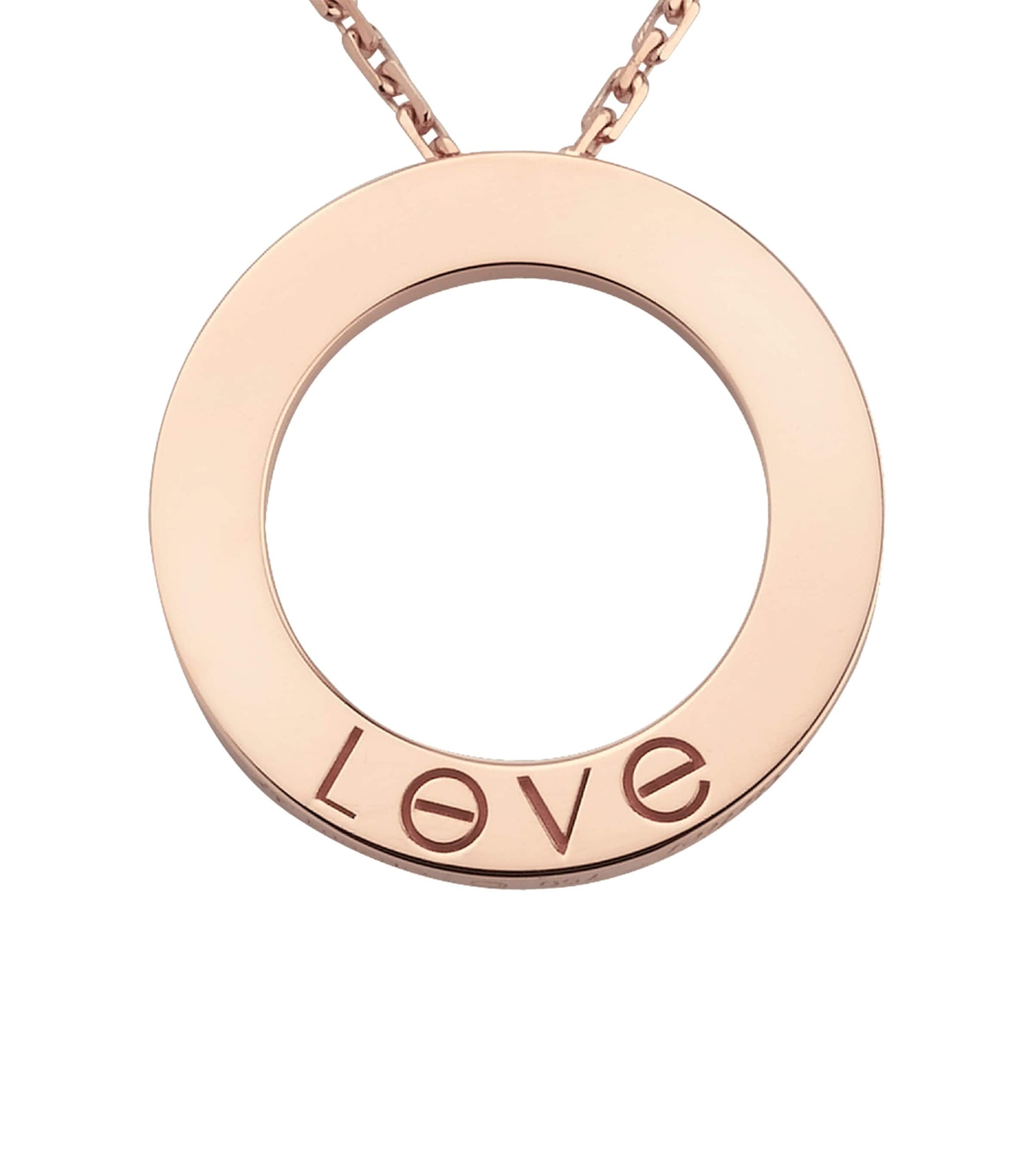 Cartier Rose Gold and Diamond LOVE Necklace