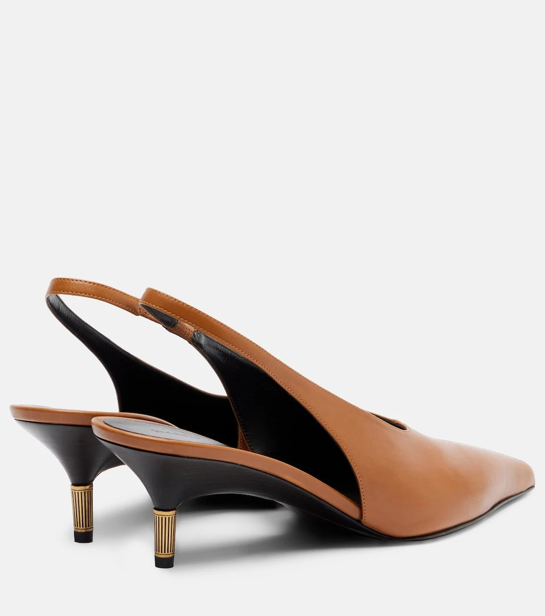 Khaite - Bella 55 leather slingback pumps