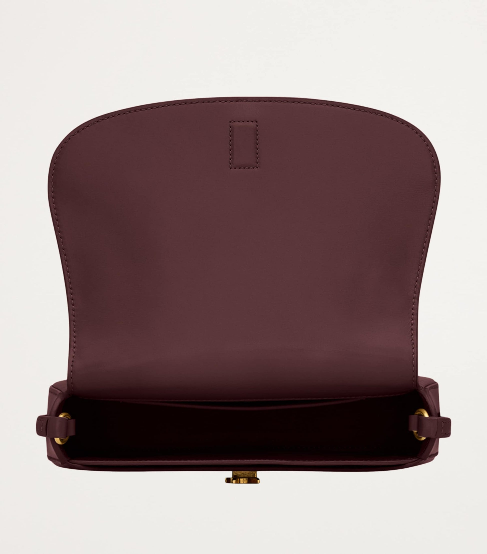 Saint Laurent Burgundy Mini Leather Flap Shoulder Bag