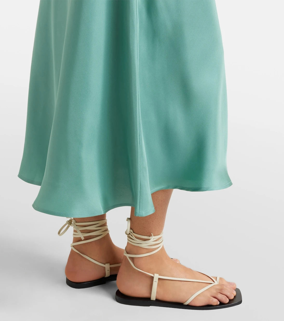 Asceno - Provence silk twill slip dress