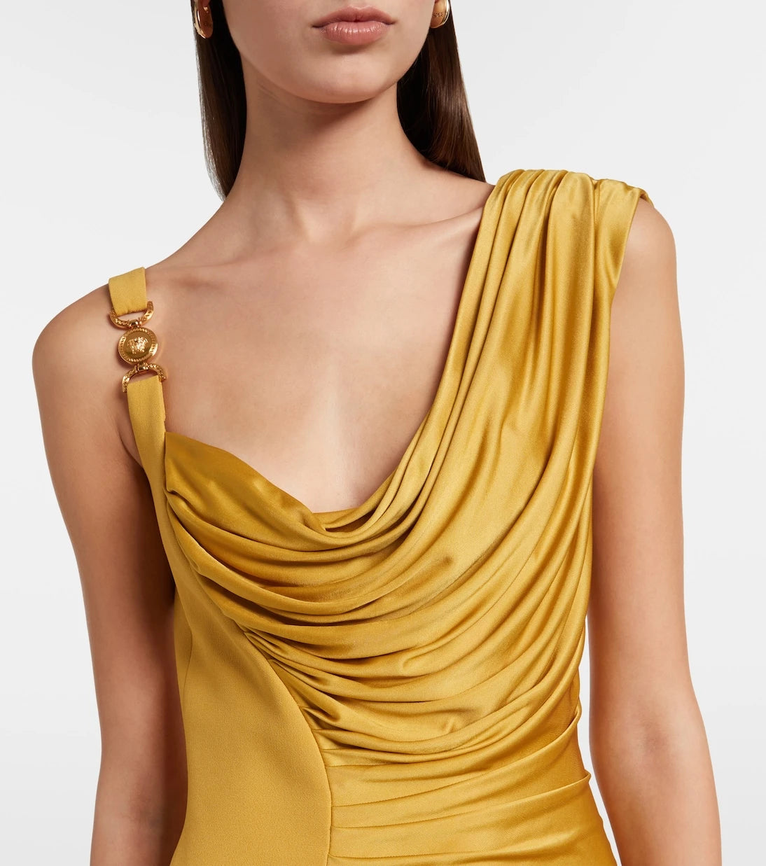 Versace - Medusa '95 draped jersey gown