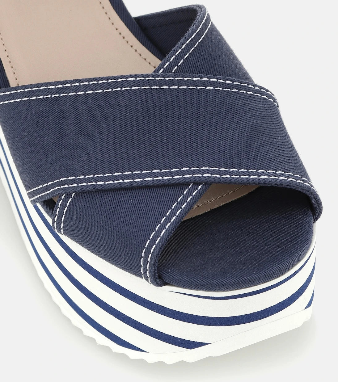 Miu Miu - Cotton platform sandals