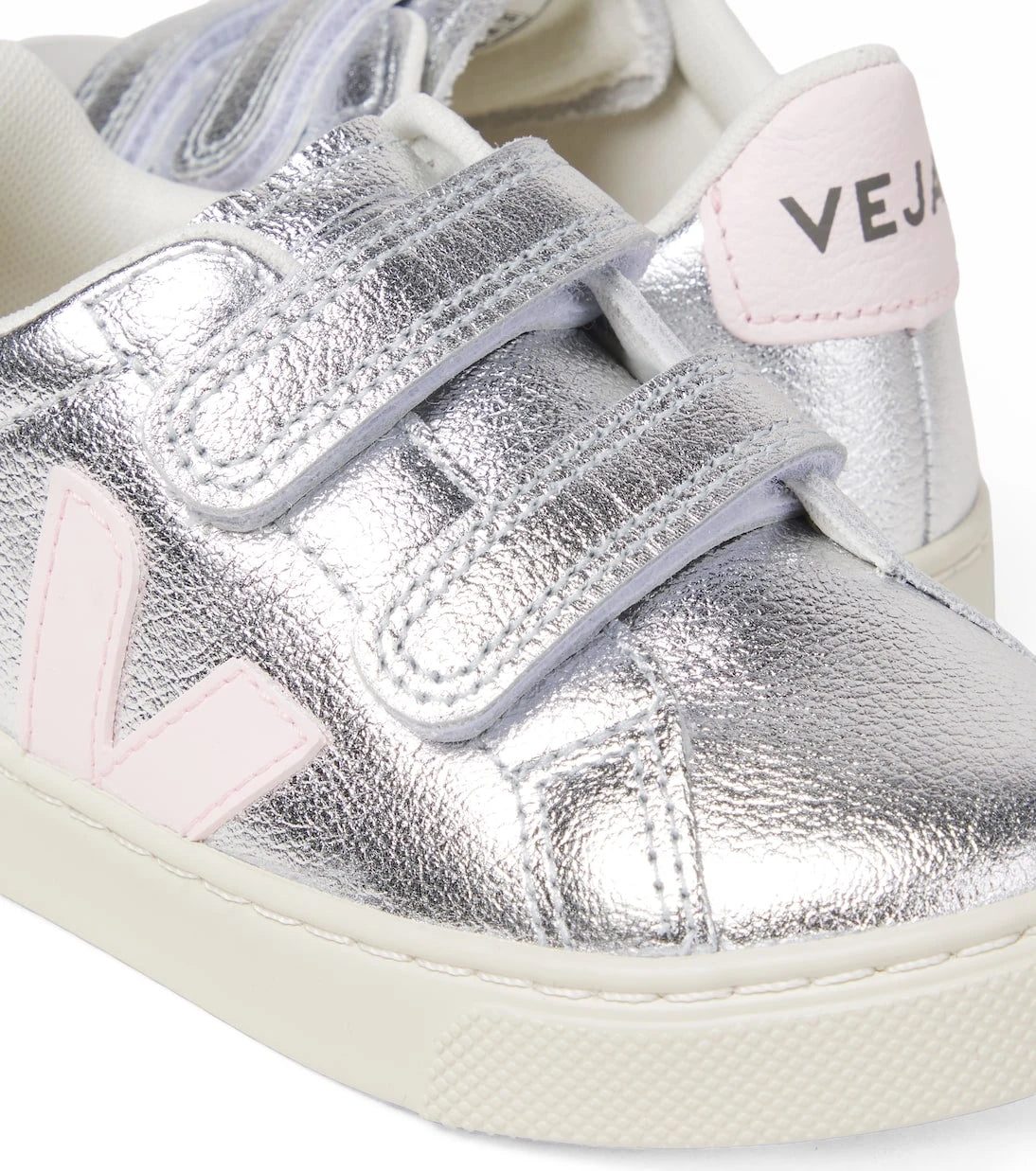 Veja Kids - Esplar metallic leather sneakers