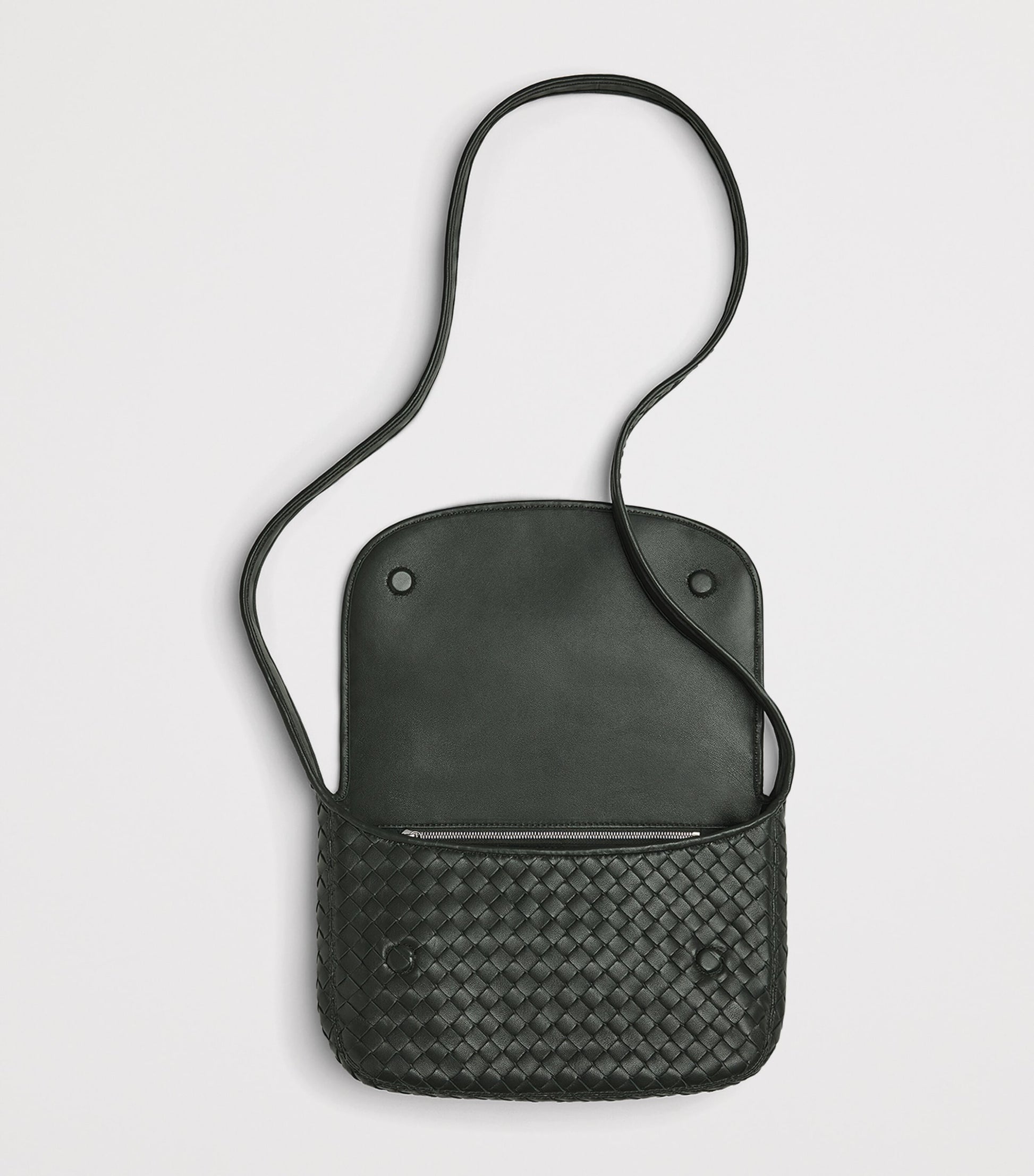 Bottega Veneta Leather Intrecciato Veneto Messenger Bag