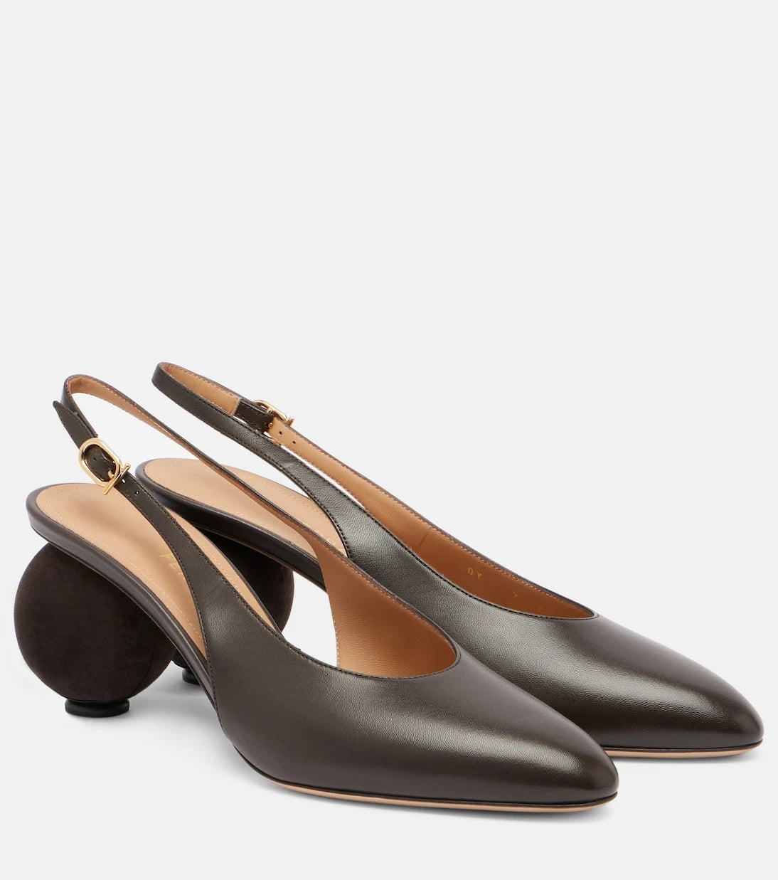 Ferragamo - Tessie 70 leather slingback pumps
