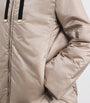 Max Mara Beige The Cube Hooded Puffer Jacket