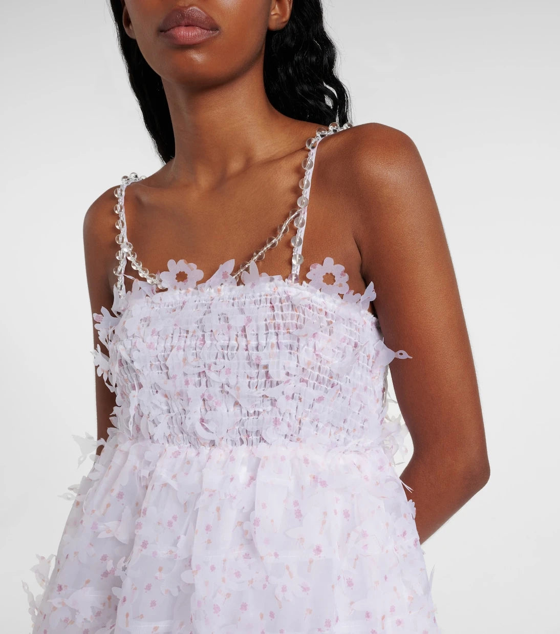 Susan Fang - Floral ruffled maxi dress