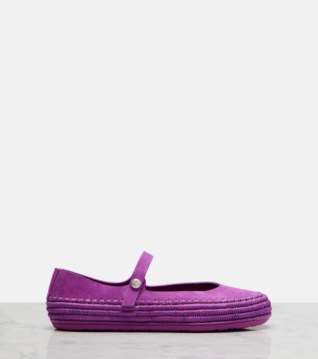 Loewe - Paula's Ibiza Rio suede Mary Jane flats