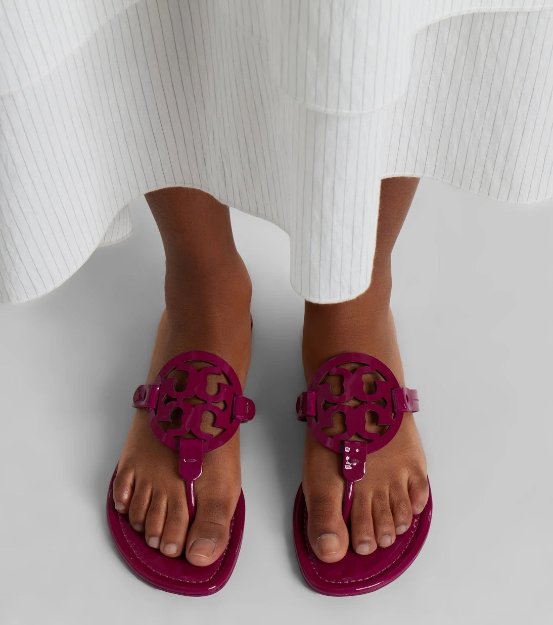 Tory Burch - Miller patent leather thong sandals