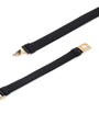 Prada Black Leather Triangle Belt