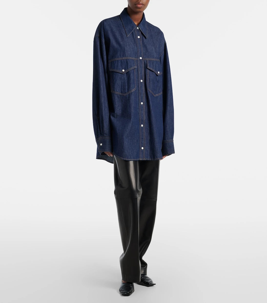 Khaite - Christensen oversized denim shirt