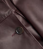 Arma Burgundy Lambskin Double-Breasted Joanna Coat