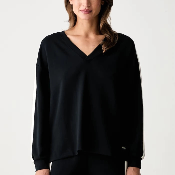 BOSS modal kumaşlı kadın ev tipi sweatshirt TONE_Sweatshirt