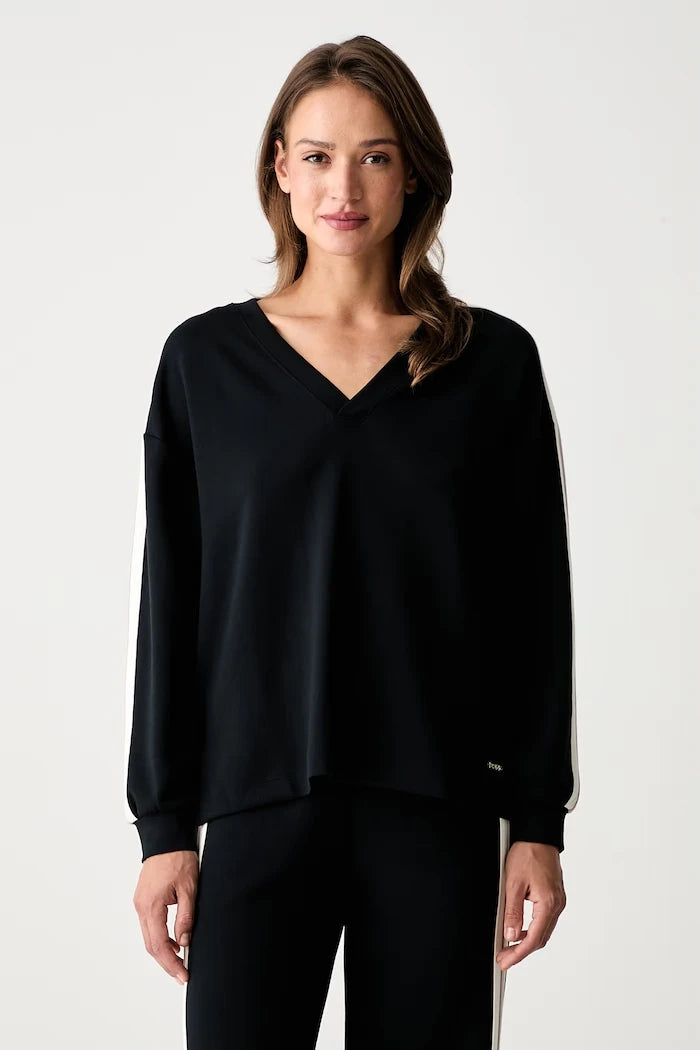 BOSS modal kumaşlı kadın ev tipi sweatshirt TONE_Sweatshirt