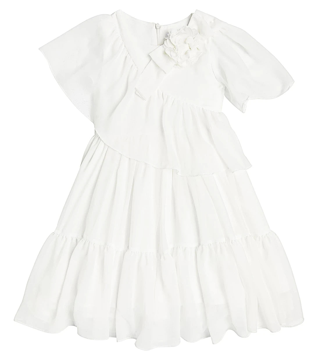 Patachou - Bow-detail tulle dress