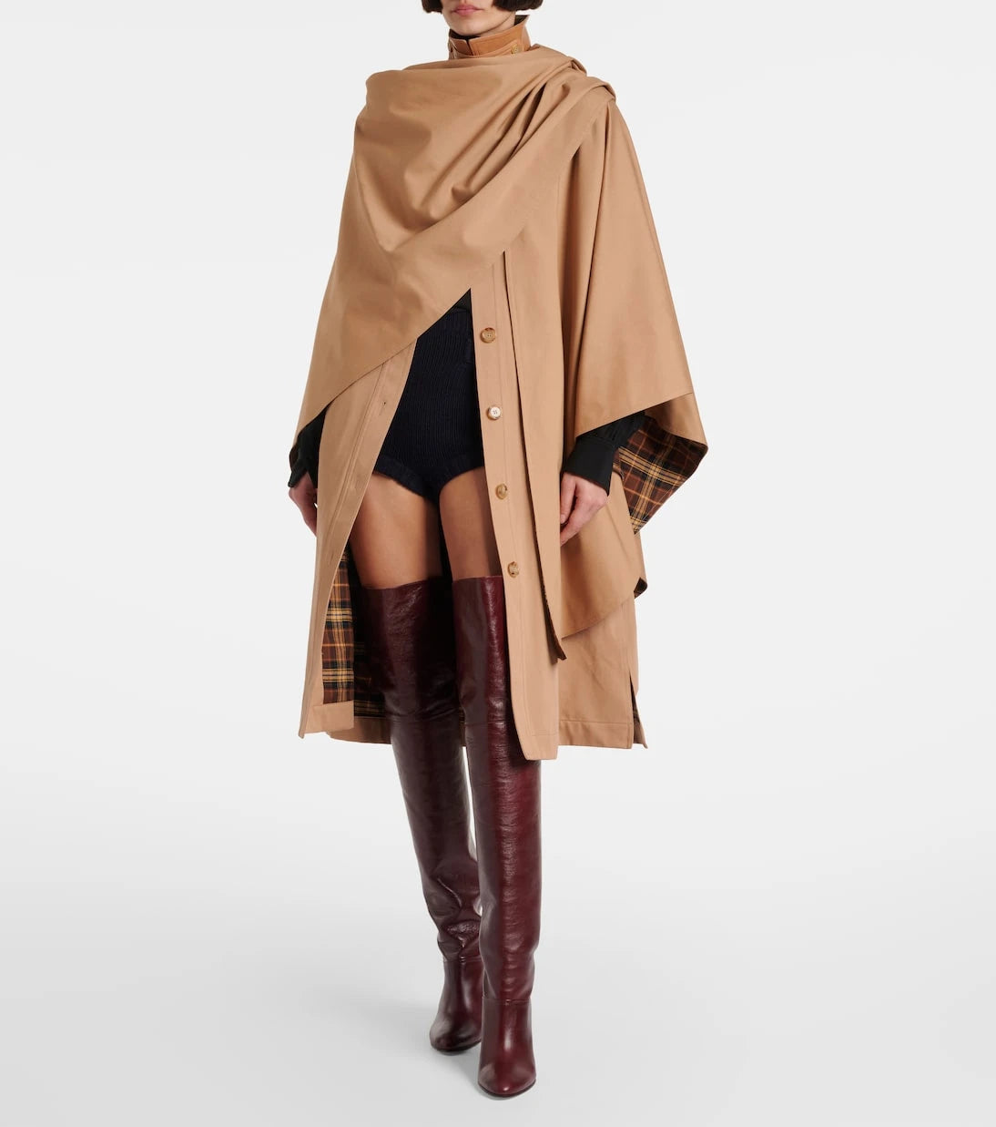 Chloé - Cotton gabardine cape