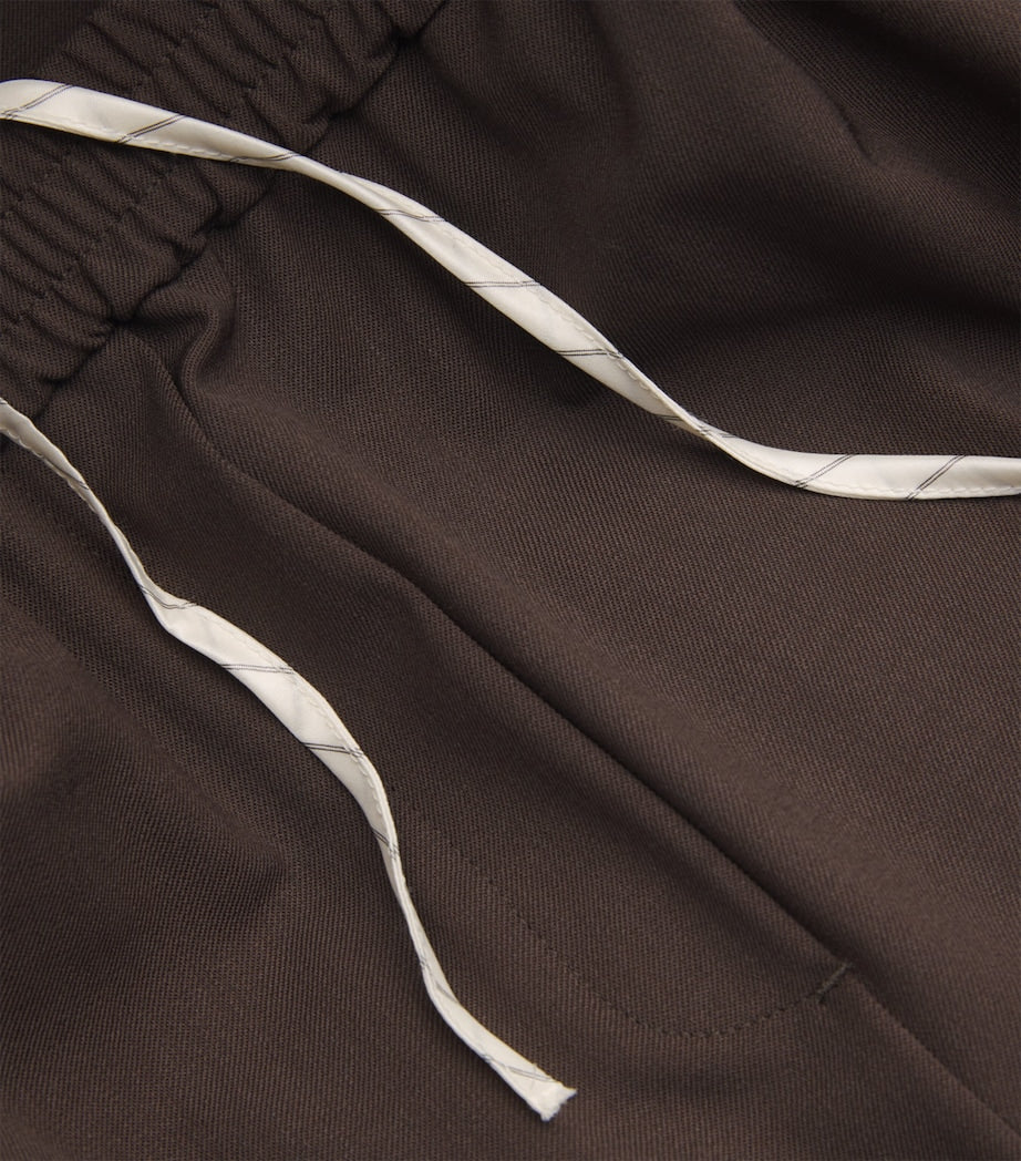 Brown Wide-Leg Trousers