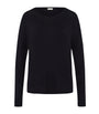 Hanro Black Stretch-Modal Yoga Long-Sleeve Top