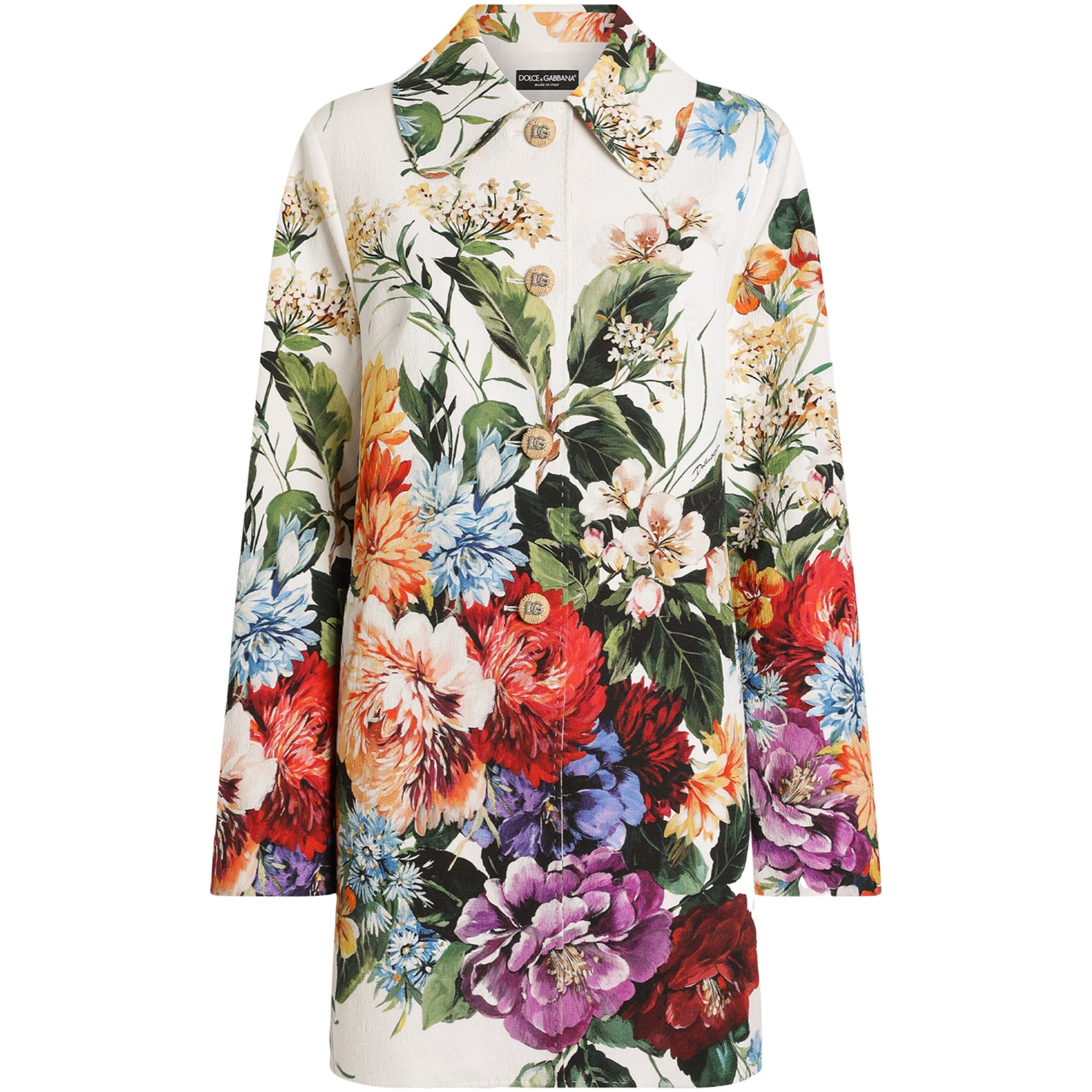 Floral Print Shirt Dress