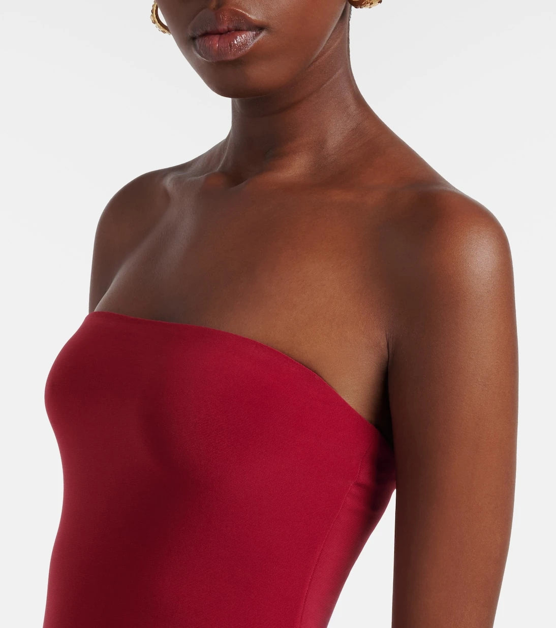 Bananhot - Elice draped cotton maxi dress