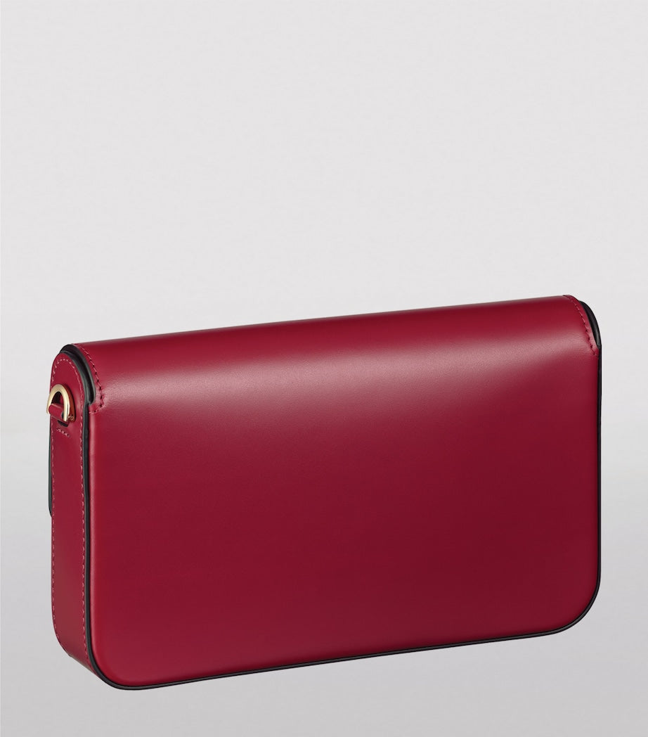 Cartier Red Mini Leather C de Cartier Chain Bag